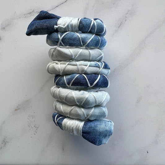 Ombre Denim Spiral Tie