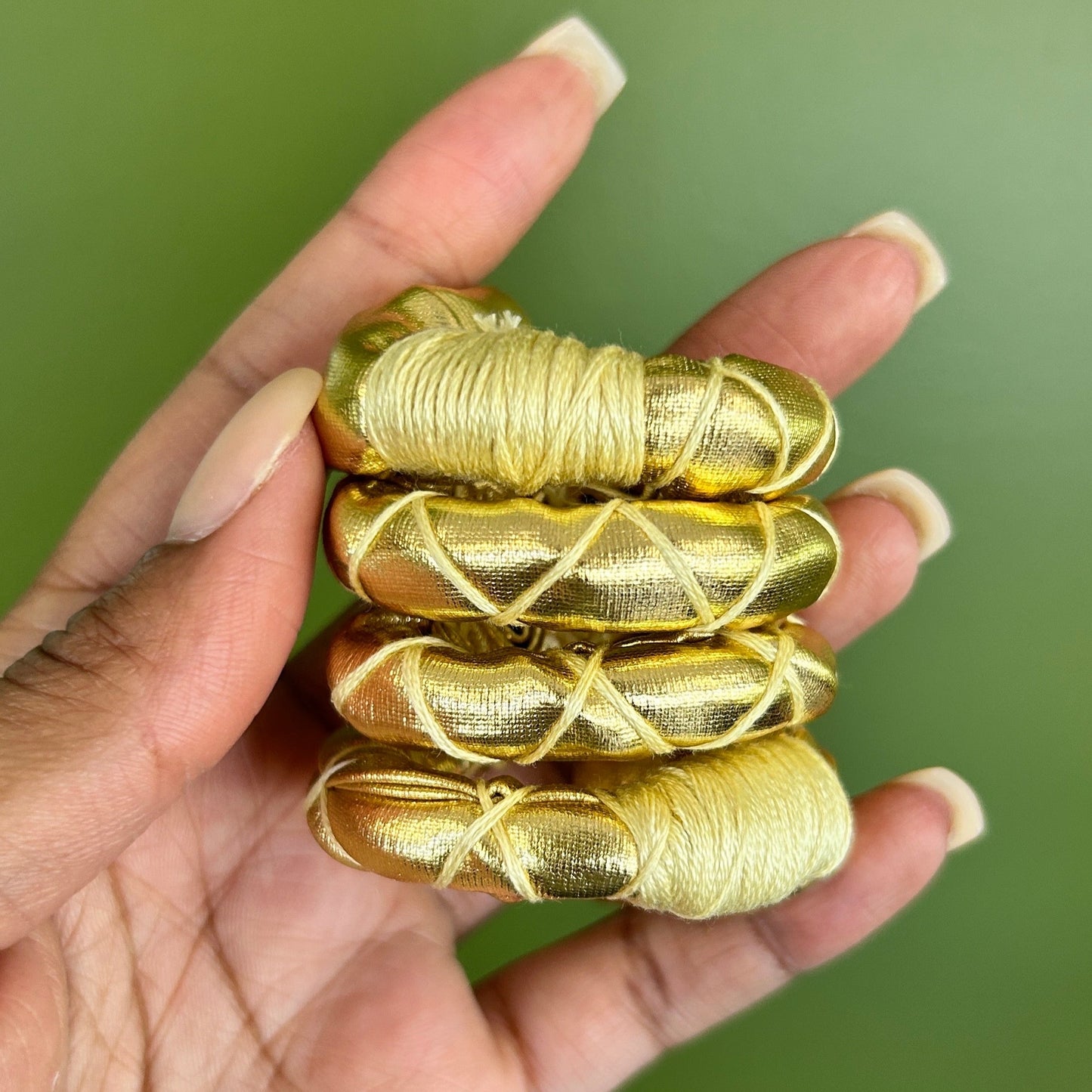 Gold Fully Wrapped Spiral Tie